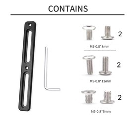 Takelablaze Bicycle Bottle B-RAD Mounting Base Aluminum Alloy Bike Water Bottle Cage Adapter Adjustable Alt Position Cage Mounts Brackets for MTB Road Mountain Bike, Black