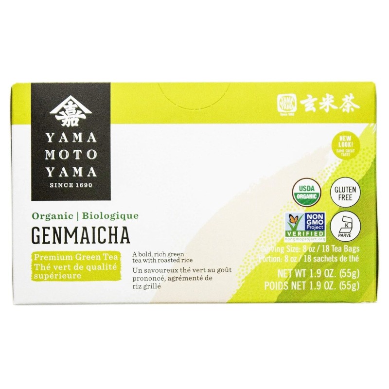 Yamamotoyama Japanese Yamamotoyama Organic Genmaicha Premium Green Tea (18 Tea
