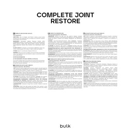 Bulk Bulk Complete Joint Restore-Kapseln, 180 Kapseln, Verpackung Kann Variieren