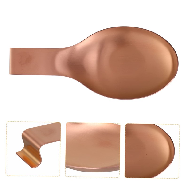 Garneck Rose Gold Kitchen Spoon Holder Soup Ladle Rest Easy