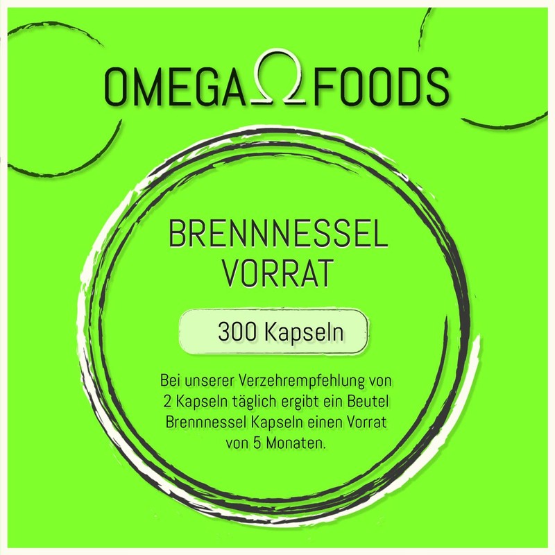 Nettle Capsules - Total 300 Capsules - High Dose 900
