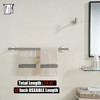 JQK Double Bath Towel Bar, 18 Inch 304 Stainless Steel