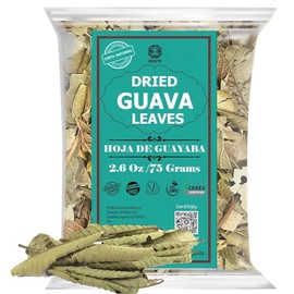 2.6oz Hoja De Guayaba, Dried Guava Leaf, All-Natural Guava Leaves, Aromatic Tea, Caffeine free, No Additives, Non GMO. By Akshit