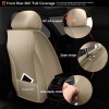 Unbranded PU Leather Protector Car 5 Seat Covers Front Rear