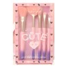 Set De Brochas Maquillaje Rubyface 5 Pzas Cute Color Rosa