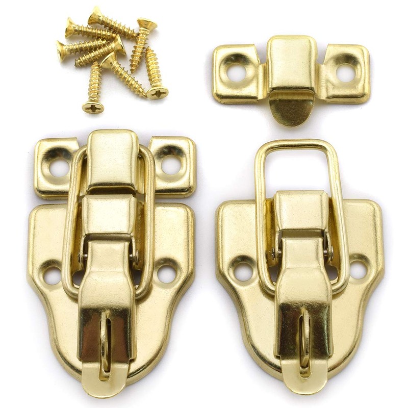 SDTC Tech Antique Cabinet Duckbilled Toggle Hasp Latch and Heart-Shaped