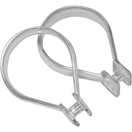 Sealskin Shower Curtain Rings, Clear, 3 X 4.7 X 6.6 cm