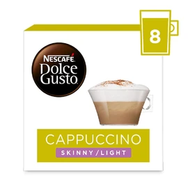 Nescafe Dolce Gusto Cappuccino Skinny&Unsweetened/Light Coffee Pods (Pack of 3, Total 48 Capsules)