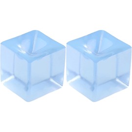 2Pcs Blue Fidget Squishes Toys Squeezing Ice Cube Fidget Squishes Toys Relieve Boredom Soft TPR Eco-Friendly Pinch Toy Executive Desk Toys Novelty and Gag Toys, Squeeze Toys