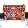BlissYard Happy New Year Banner 71x43 Inch Chinese New Year