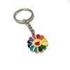 Enamel Smiley Face Sunflower by Murakami Keychain