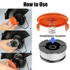 3 PCS Black And Decker Strimmer Spool, Strimmer Spool for