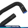 PIT66 Front Lower Upper Black Radiator Silicone Hoses Compatible with