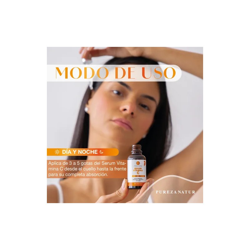 Serum Vitamina C + Acido Hialuronico Antiedad Hidratante Todos Día/noche