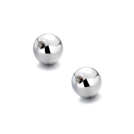 925 Sterling Silver 3mm Screw Ball Backings Spare backs for Stud Earrings