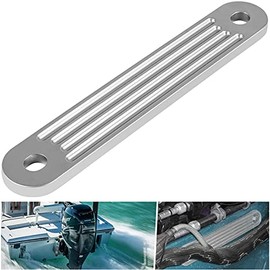 Transom Support Plate for Marine Lower Bolt Holes, 12" x 2", Holes 10"