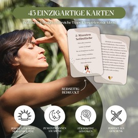 BIROYAL 45 Affirmation Cards for Adults - Mindfulness & Attention Cards - Meditation Accessories - Positive Affirmation Cards, Motivation Cards, Reflection Cards, Meditation Cards