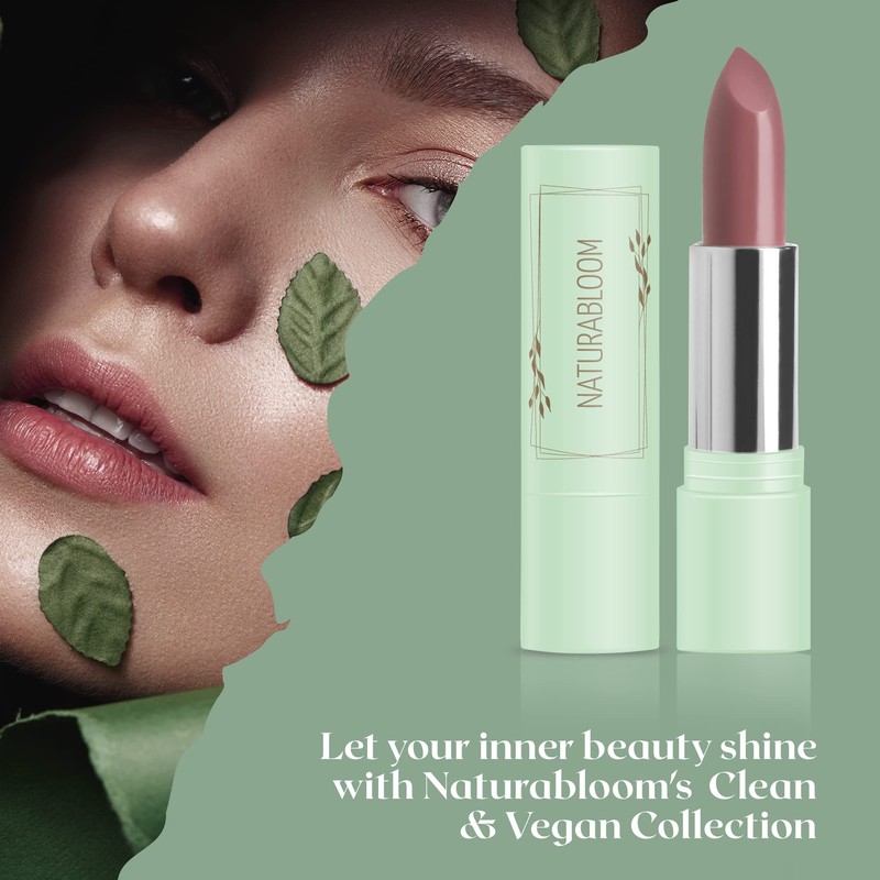 Naturabloom Vegan Lipstick (Orhid) - Hydrating Long Lasting Lipstick from