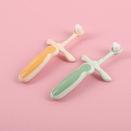 [해외]어린이칫솔 삼면 아동용 칫솔 부드러운 모 귀여운 캐릭터 칫솔 어린이 치아 훈련용 치아 보호 15ea