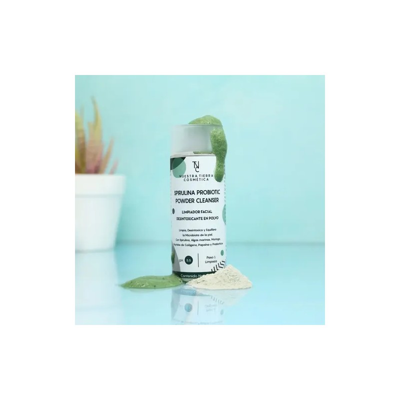 Limpiador Facial Spirulina 30grs Spirulina Probiotic Powder