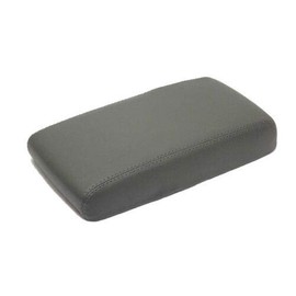 Fits 2005-2012 Nissan Pathfinder Real Gray Leather Center Console Lid Armrest Cover Cover (Skin Only)