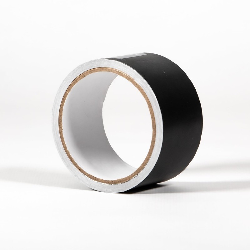 PRENDELUZ 10m x 50mm Black Aluminium High Temperature Tape
