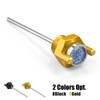 NICECNC Gold Oil Dipstick with Gauge Oil Level Indicator Compatible