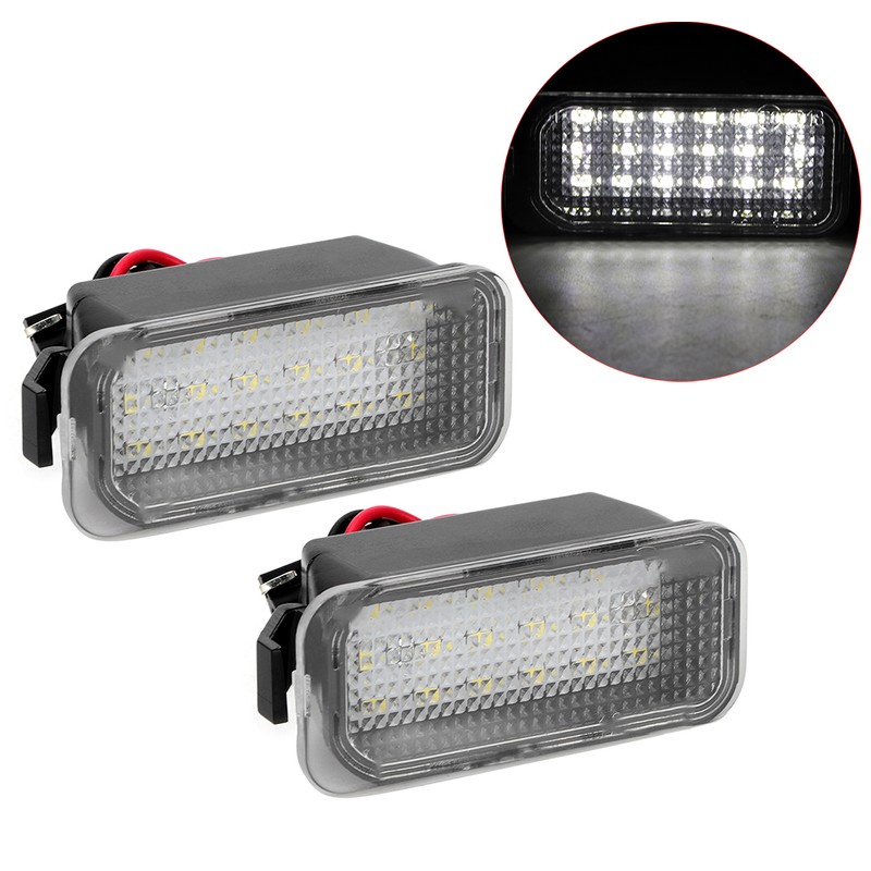 1 Pair DC12V 3200K 18 LEDs Number Plate License Panel