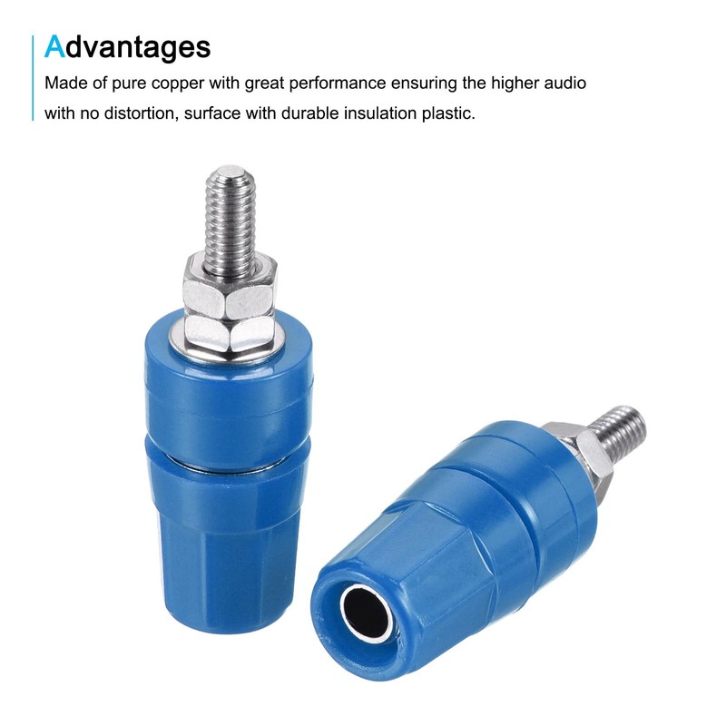 MECCANIXITY Terminal Binding Post Amplifier Terminal Connector Banana Plug Jack