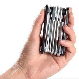 WUDQIJI Bicycle Multifunction Tool 15 in 1 Bicycle Tool Bicycle Multi-Tool Basic Multitool Bicycle Mini Tools with Many Functions Multitool for Bicycle Repair