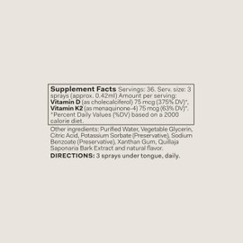 The Nue Co. Vitamin D Spray, Supports Immunity & Regulates Mood, Vegan, Gluten Free, 0.51 fl oz