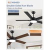 ZMISHIBO 52 Inch Ceiling Fans with Lights, Smart Remote/APP Control,