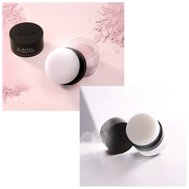 ELROEL No Sebum Fixing / Pink Lighting Powder 1ea, Shade:No