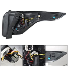 waltyotur Car Rear Tail Light Lamp Replacement for 2017 2018 2019 Escape Kuga Left Side Tail Lights Rear Reverse Light