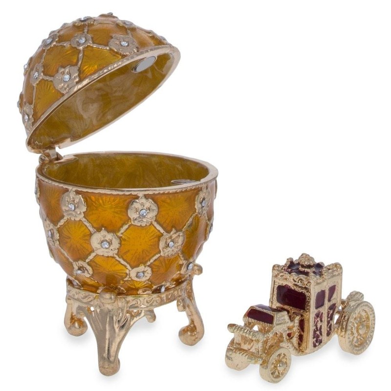 BestPysanky 1897 Coronation Royal Russian Egg 2.5 Inches