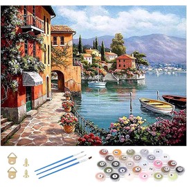 Tenwind Painting by Numbers for Adults, Beginners, Kids, DIY Hand Painted, Oil Painting Kits on Canvas, Gift, Home, Home Decor (Without Frame) 40 x 50 cm