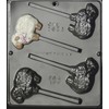 Lamb with Bow Lollipop Chocolate Candy Mold Easter 1812