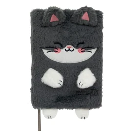 Mr. Wonderful - Notebook A5 Plush - Cat - Notebook A5 with Stitched Binding - with 160 White Pages