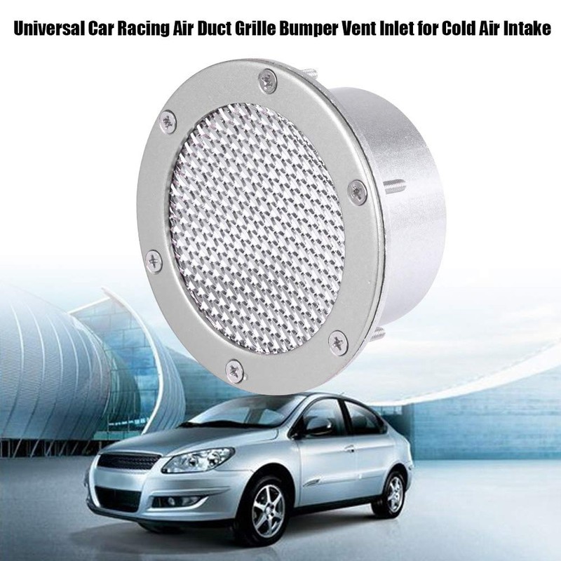 KIMISS Universal Car Racing Air Duct Grille Bumper Vent Inlet