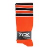 TCK Performance Baseball/Softball Socks (Orange/White/Black, Large)