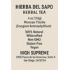 Hierba del Sapo Herbal Tea – 4 oz (113g) –