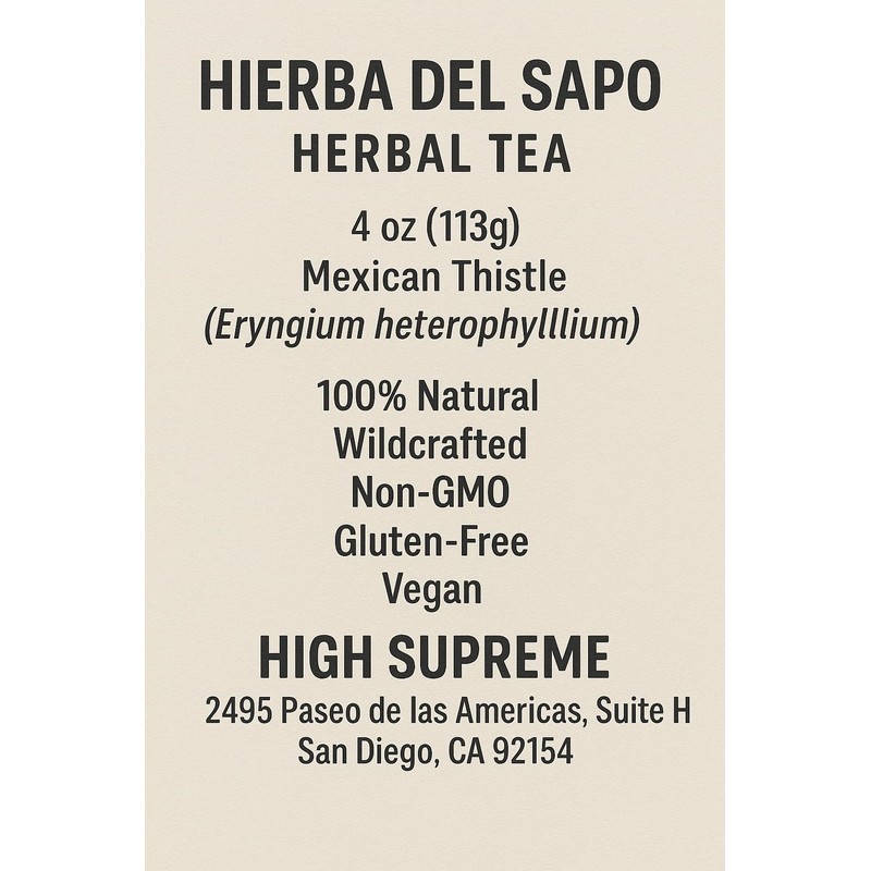 Hierba del Sapo Herbal Tea – 4 oz (113g) –