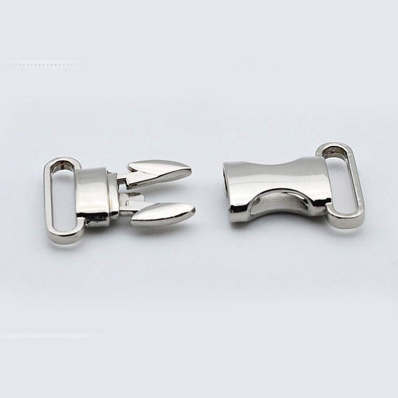 HEALLILY 2pcs Metal Side Release Buckles Adjustable Quick Release Clips
