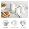 Gurygo 4 Pack 4 Oz Classic White Creamer with Handle