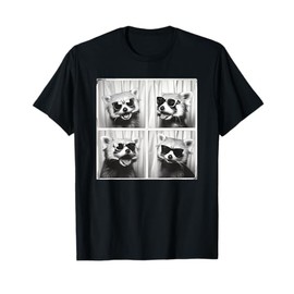 Red Panda With Sunglasses Retro Nature Zoo Animal Photobooth T-Shirt