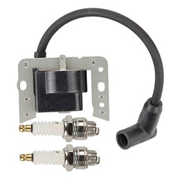 Hippotech 34443D Ignition Coil with Spark Plug for Tecumseh 34443 34443A 34443B 34443C Solid State Module for Tecumseh AV520 LH195 OH195 TH139 TV085 TVM140 TVXL840 VLV126 LEV100 LEV115 LEV120 LV148A O