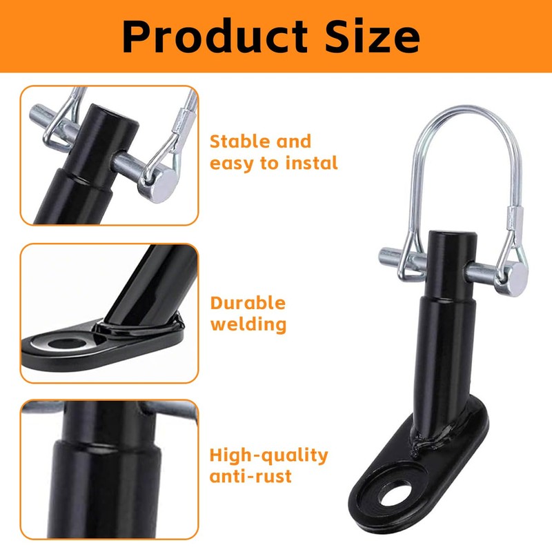 Universal Bike Trailer Hitch Coupler Kit - Steel Bicycle Connector