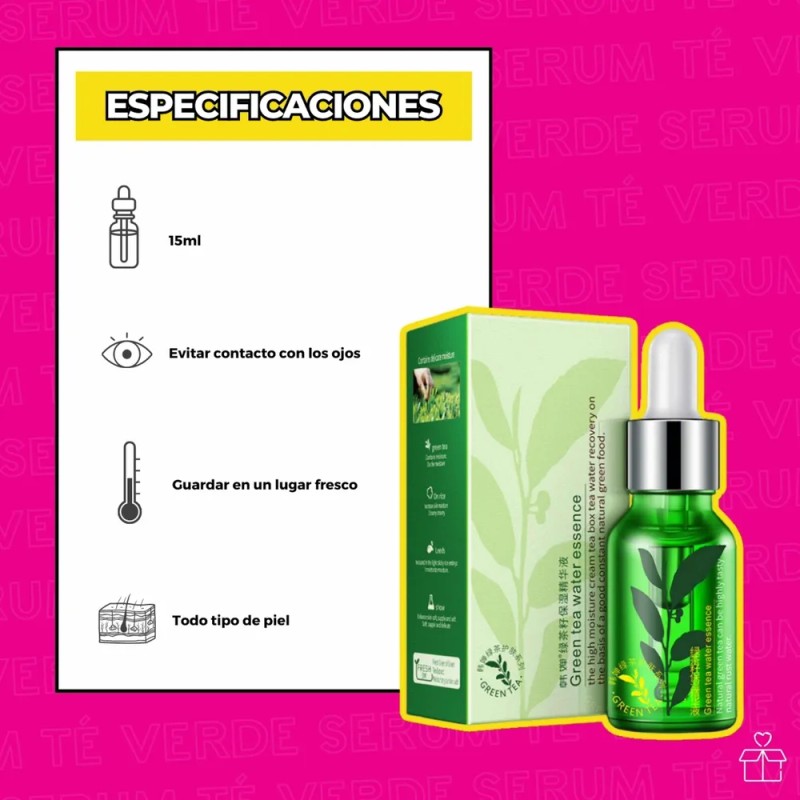 Serum Té Verde Suero Antioxidante Antiedad Rorec