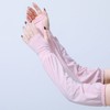 Women's Loose Thin UV Protection Ice Arm Sleeves for Spring & Summer Size/Gray 5ea