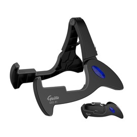 Guitar Stand Folding - Guitto GGS-01 Universal Floor A Frame Instrument Holder for All Guitars Acoustic Classic Electric Bass Travel Guitar Holder